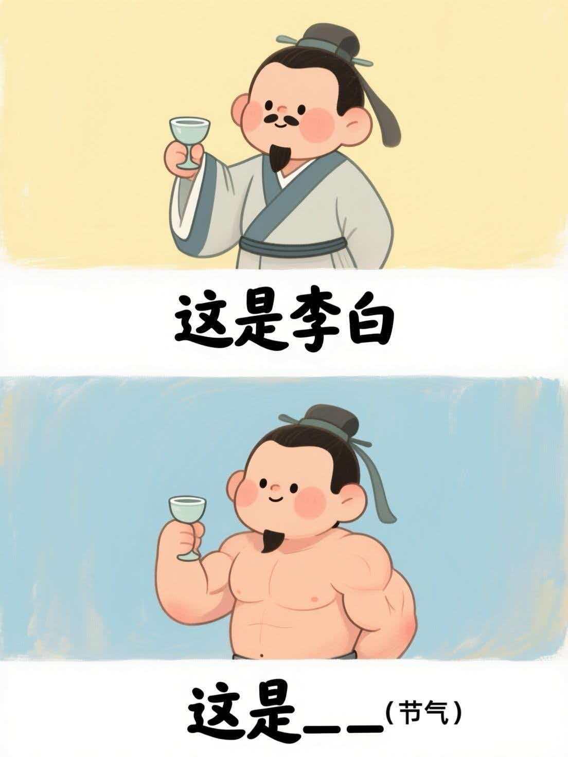 抽象谐音梗，今日有梗（NO.38）每日有梗，今日题目[墨镜]猜一期李白～