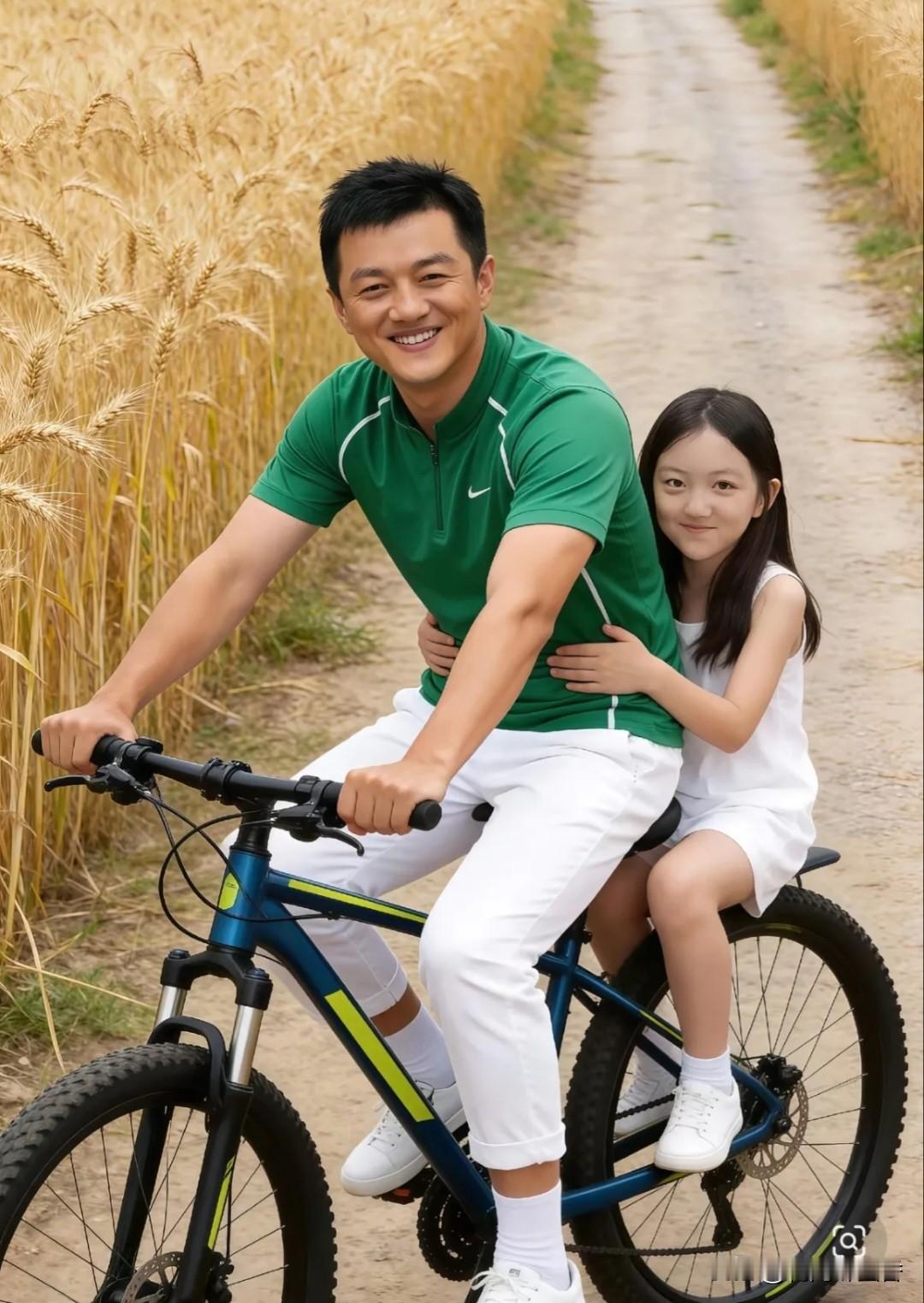 李亚鹏带李嫣回河南老家骑行，田间温情照看哭网友这才是父爱模样李亚鹏