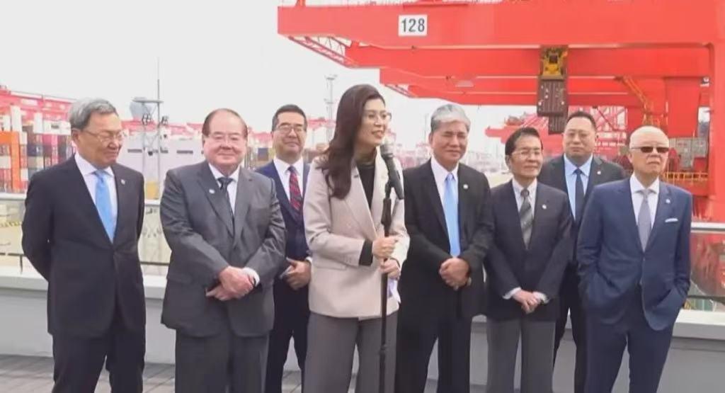 参观洋山港后，郑丽文提汪辜会谈，侯友宜被挑战，黄国昌表态日前，国民党主席郑丽