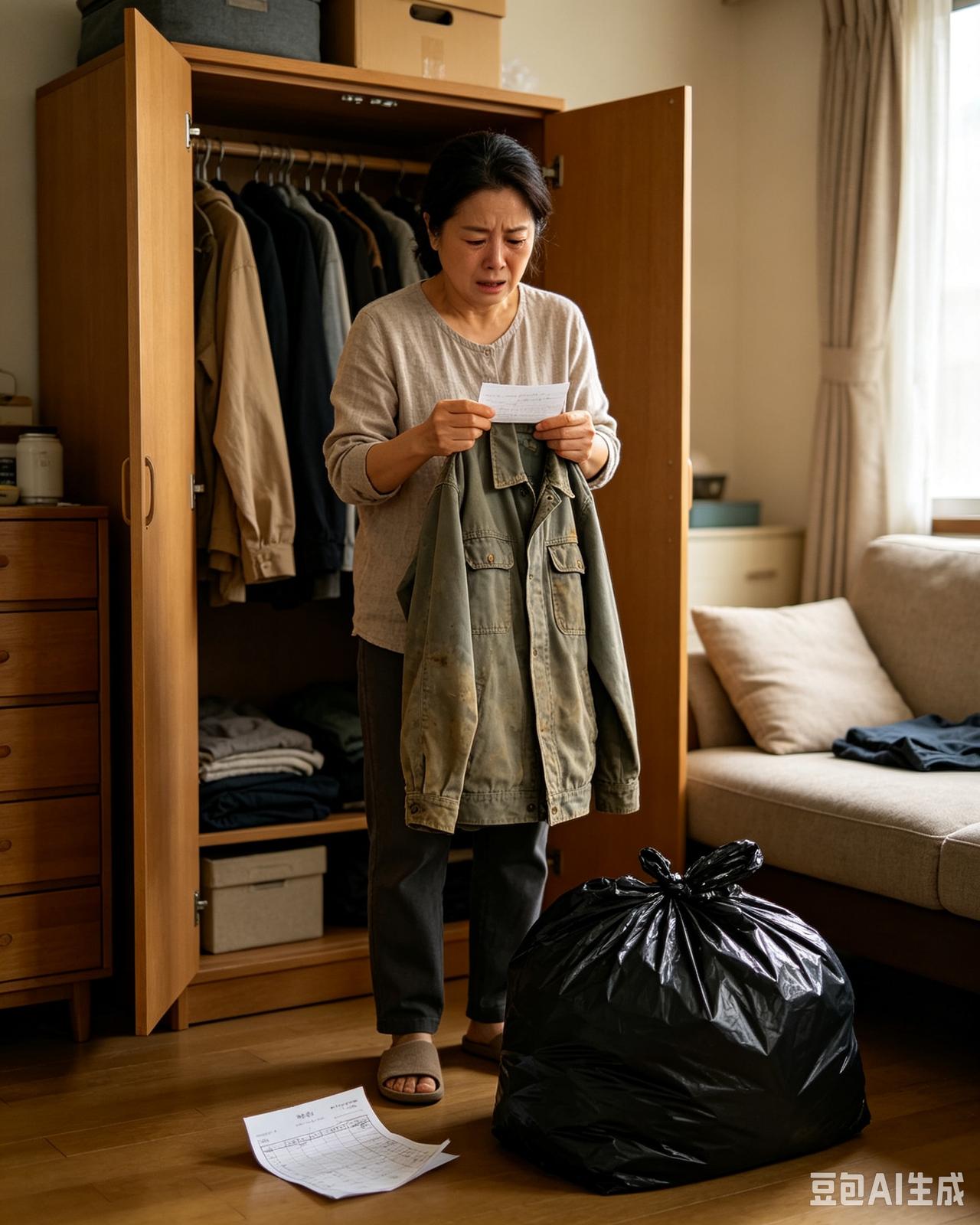 女儿和女婿终于离了。女婿一个月挣6000块。离婚没多久，女儿正准备把女婿的衣服全