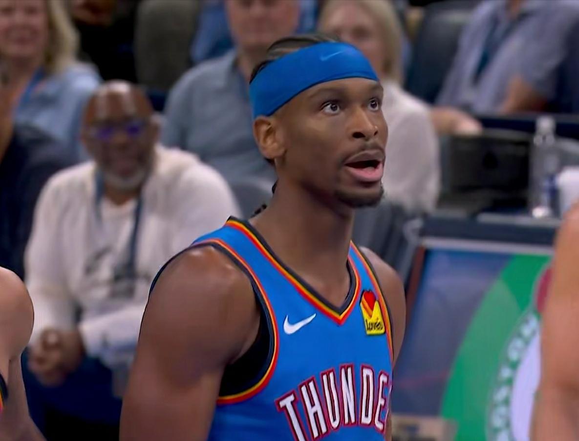 sga从倍受质疑走上人生巅峰……在卫冕冠军雷霆主场险胜凯尔特人的比赛中再度发