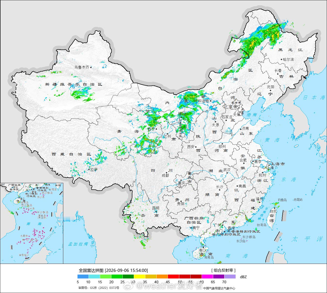 气象观察团天气图看，较强冷空气已开始影响我国，北方已出现大范围锋面云系。下周内