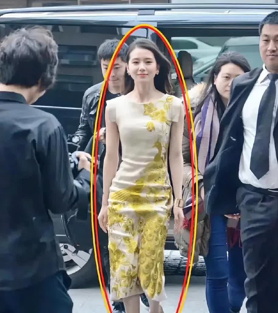 原来,刘诗诗也没那么上镜啊！现实比镜头里美太多了，话说这姐的头发真的很多诶，