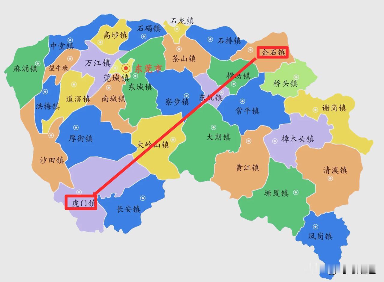 东莞，从企石镇1到虎门镇1是拔提用重吗？企石镇，位于东莞东北部，总面积58.2