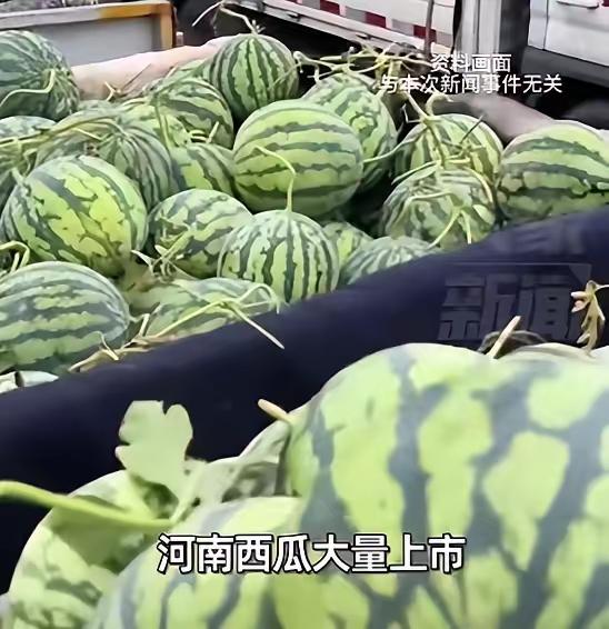 河南，一男子看到老家西瓜大丰收，拉了18吨到北京，想帮瓜农打开销路。定价8