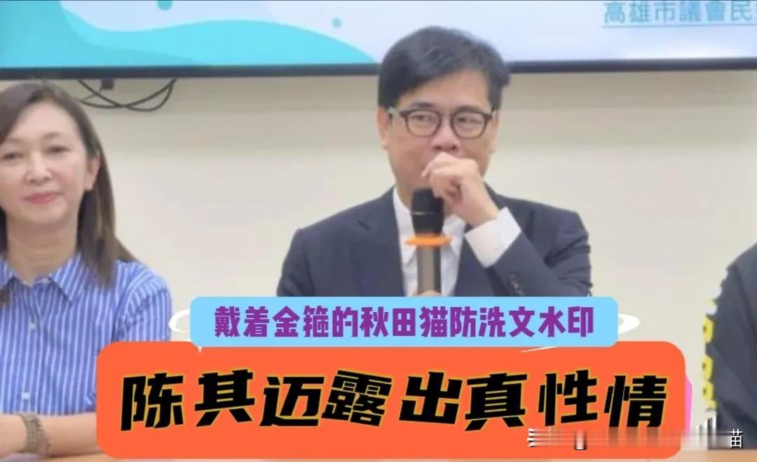 绿市长露出真性情！陈其迈提醒“落选真的很辛苦”被疑现场哽咽，会后忙澄清：心情愉