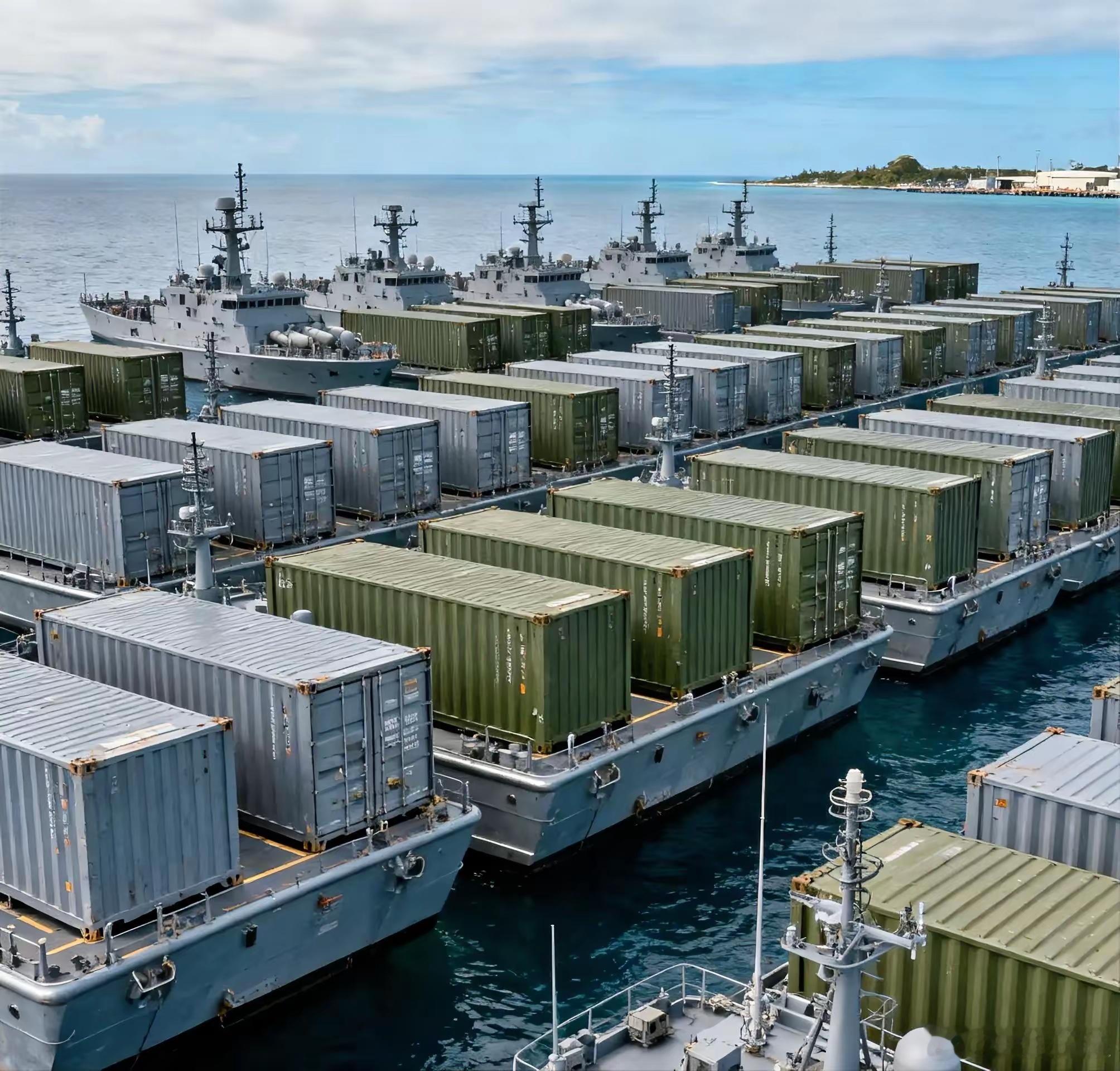 导弹集装箱船一出来，美国已经愁的慌，因为它知道，一旦战时，这种船以我国占据全球半