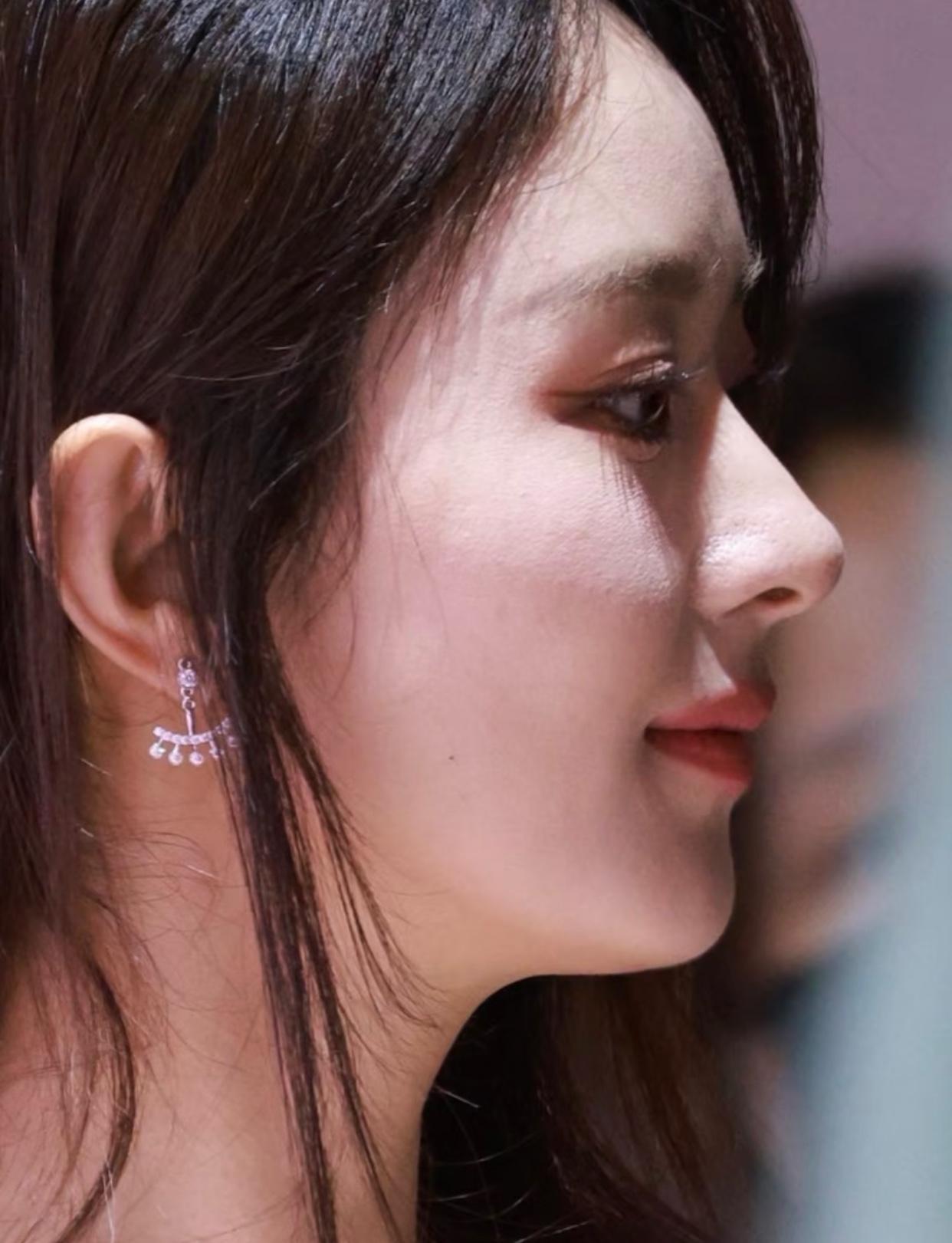 赵丽颖这封神的骨相，咱除了感叹脸是真小果然巴掌大，再看只会说，额头饱满鼻子