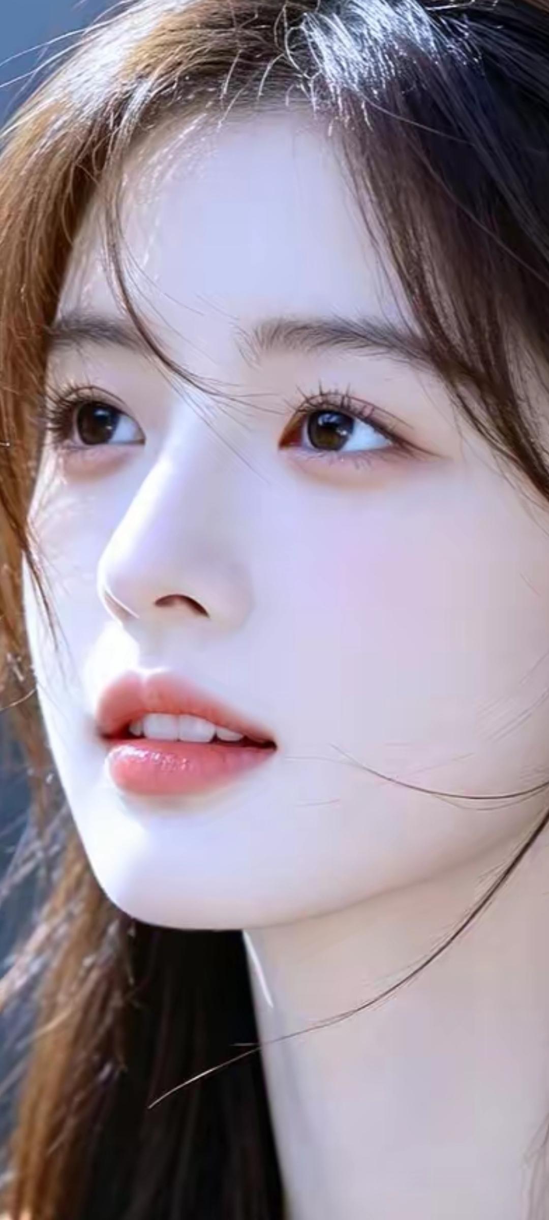 温柔甜美的少女，阳光下的动人瞬间