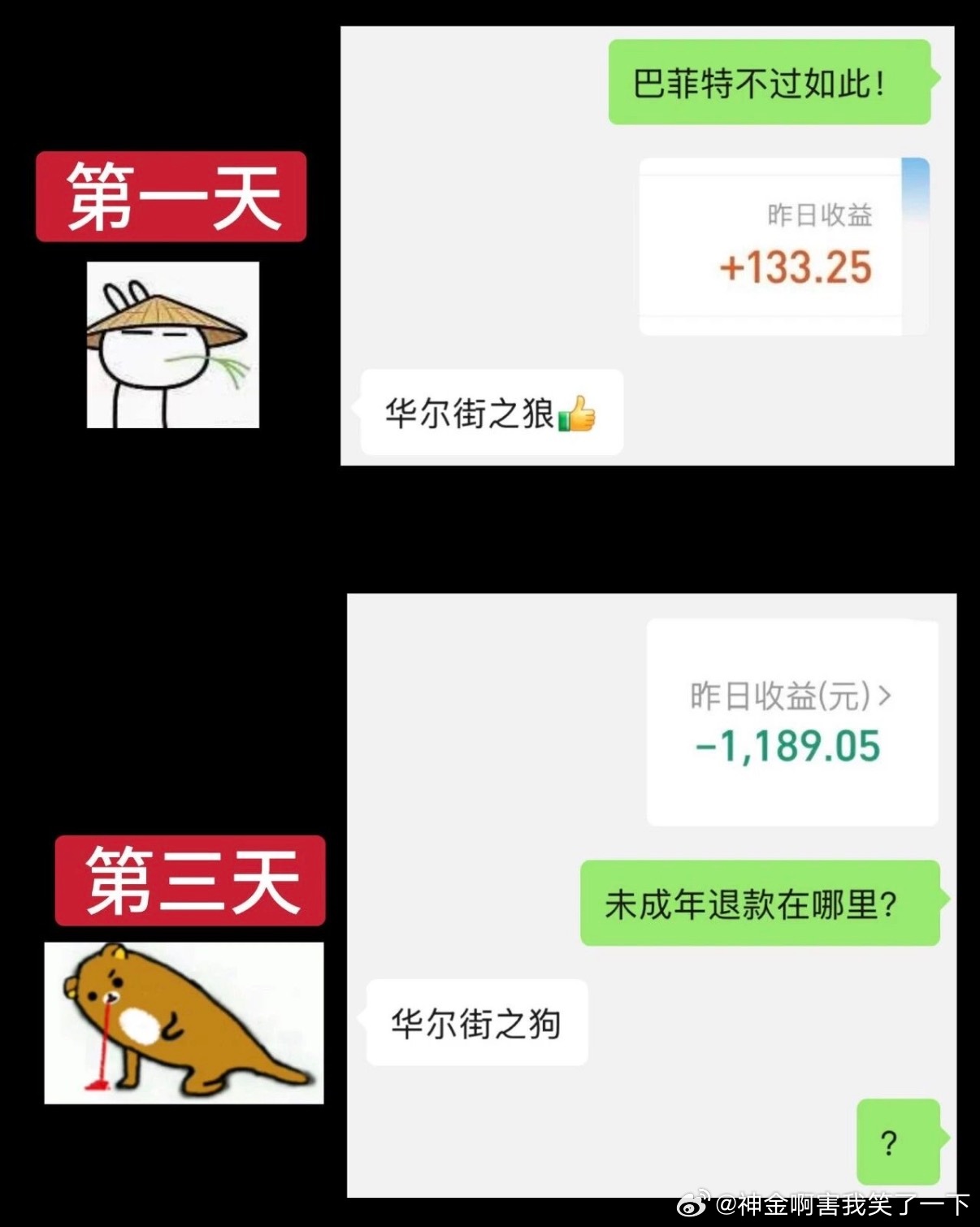606900后理财时的精神状态