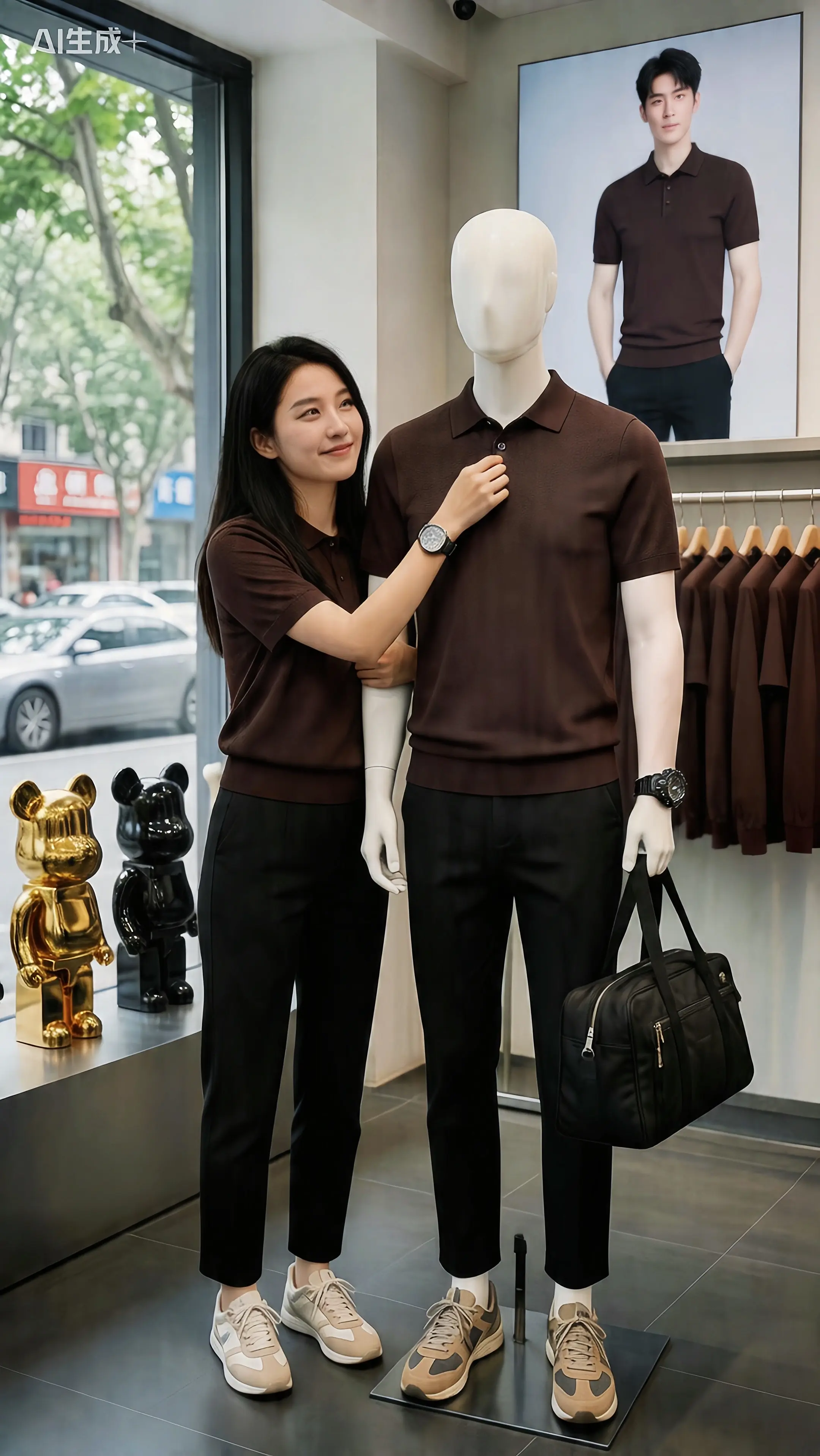 男士高品质高质修身潮流针织POLO衫