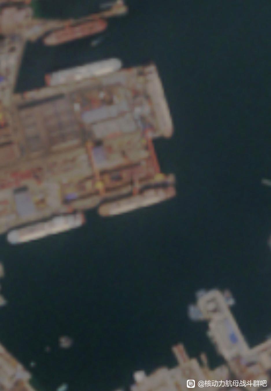 今日004新图又拉来了一条LNG船挡住了前半段船坞图源B站烽火问鼎计划