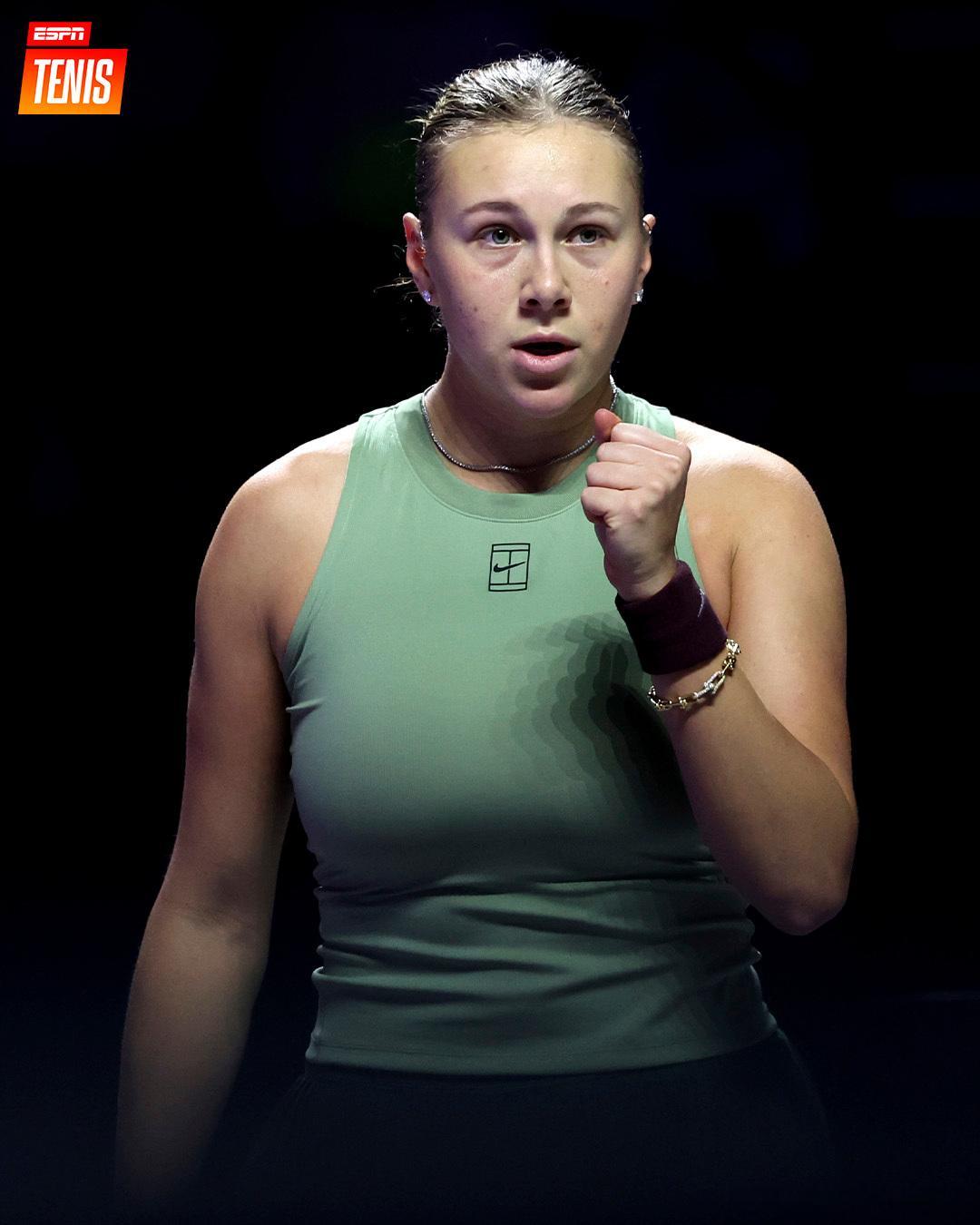 阿尼西莫娃4-66-36-2击败凯斯她曾经以4-6，1-3落后于凯斯阿曼