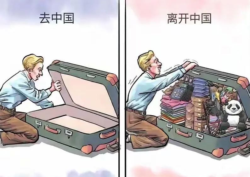 现在的外国人来中国~~~