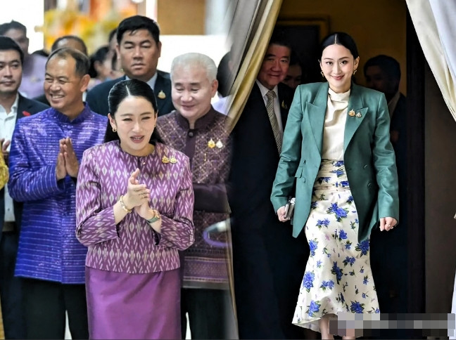 不是C位胜似C位7月7日上午，泰国总理兼文化部长佩通坦现身一场重要活动——出席