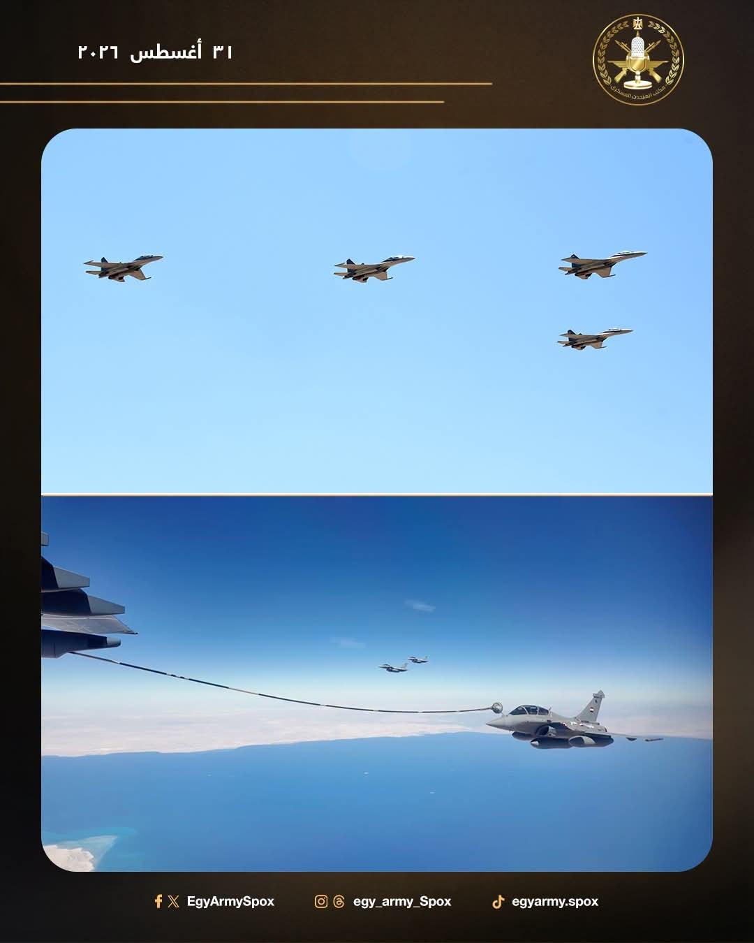 “按照印巴57空战规模来打？”当地时间2026年8月31日，埃及国防部官方公布了