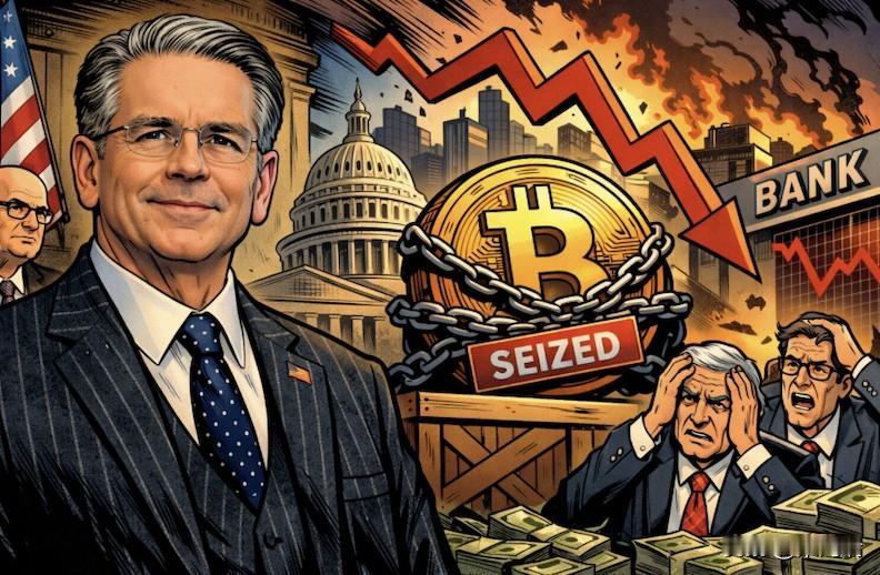 美财长：比特币跌了政府不会救市，仅保留查扣资产、不指示银行进场接盘美国财政部