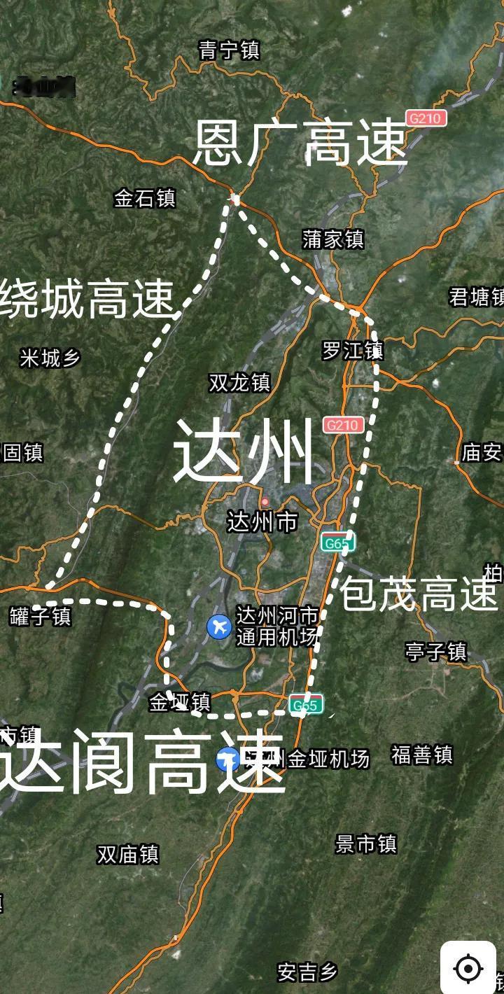达州绕城高速有望于2026年底正式形成，虽然比不上南充和内江还有泸州等地绕城高速