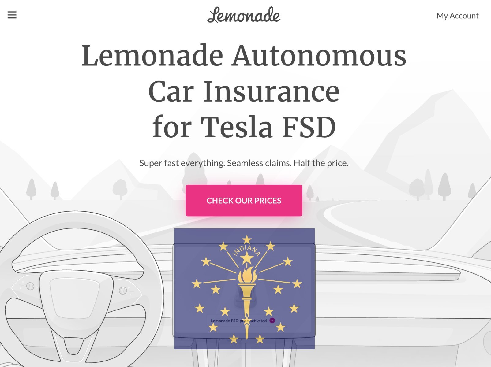 Lemonade宣布已在美国印第安纳州推出TeslaFSD保险产品。用户