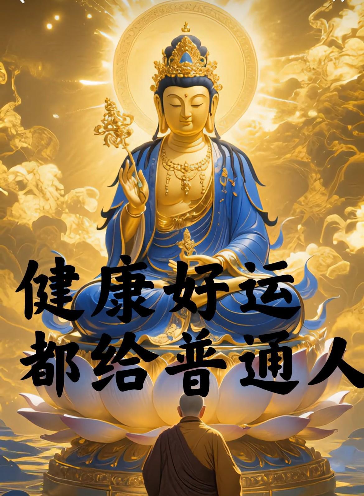 佛祖送福：健康好运都给普通人佛祖知道咱挣钱难、操心多——送你健康身体：颈椎不