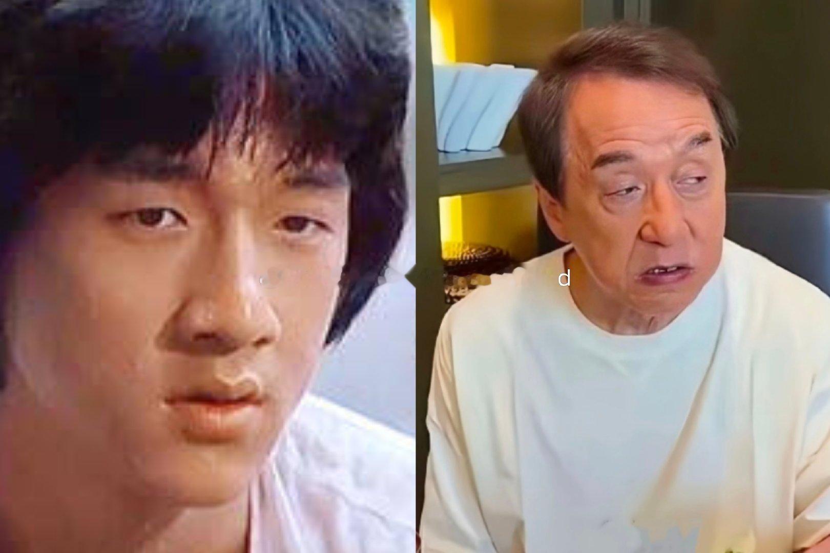 成龙大哥这个衰老真挺快的，但眉毛中间变阔了，上唇尖不见了，大哥脾气秉性变得怎样了？#观名人#​