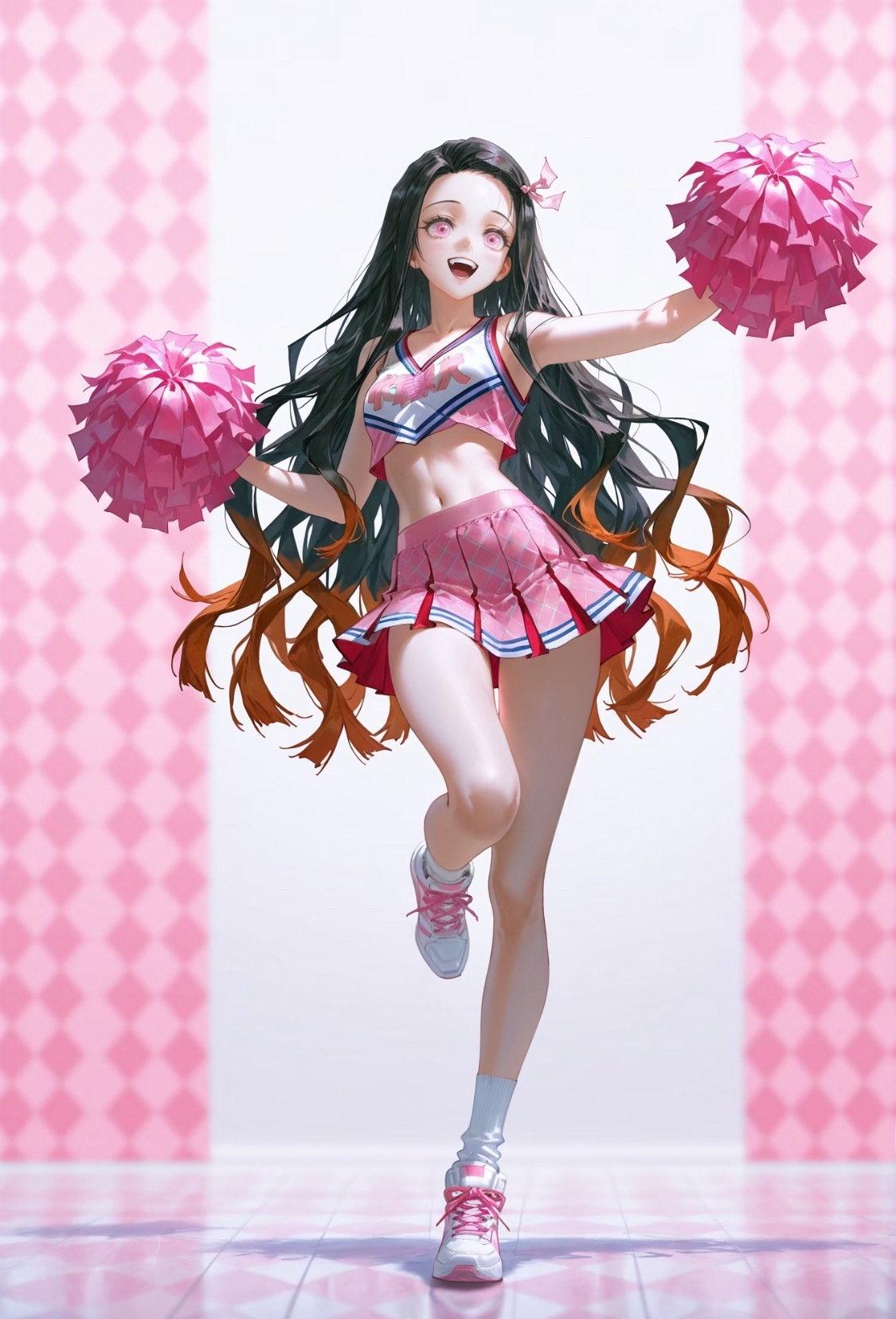 鬼灭之刃拉拉队，完蛋！我都好喜欢呀！😍2025动漫嘉年华动漫点评团海外动漫名场