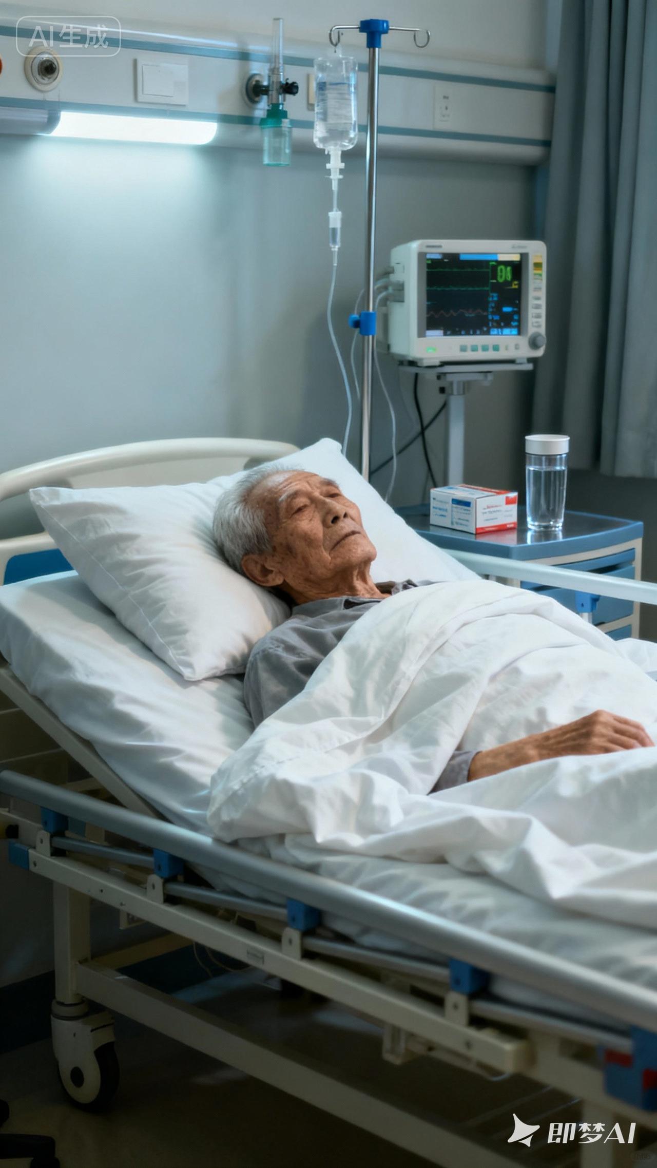 小叔住院了，我去看望，半年没见了，小叔瘦的皮包骨头，脸肿的都快认不出来了。小叔的