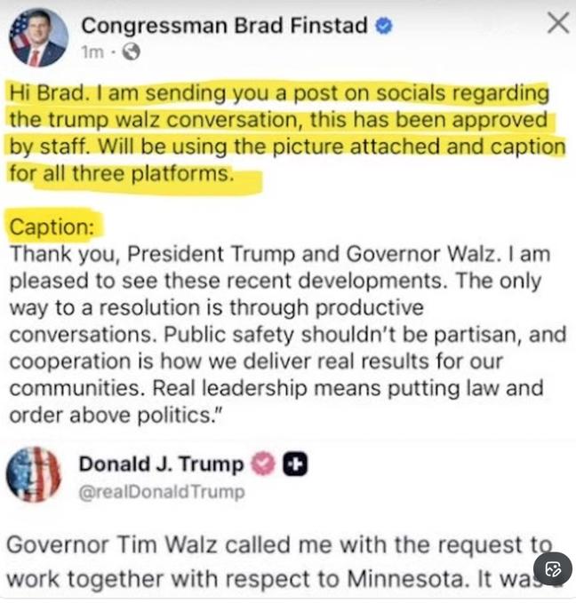 惨，美国议员也8点20发啊。昨天明尼苏达州共和党众议员BradFinstad发