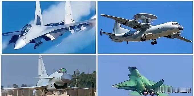 六架歼-16、一架空警-500、一架运油-20、一架运-9LG电子战机，编队横跨