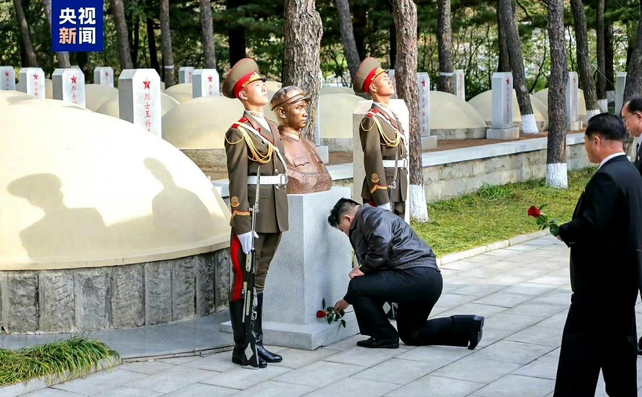这座墓碑前的单膝下跪,是跨越75年的精神联结当热搜被流量琐事淹没时,有个画