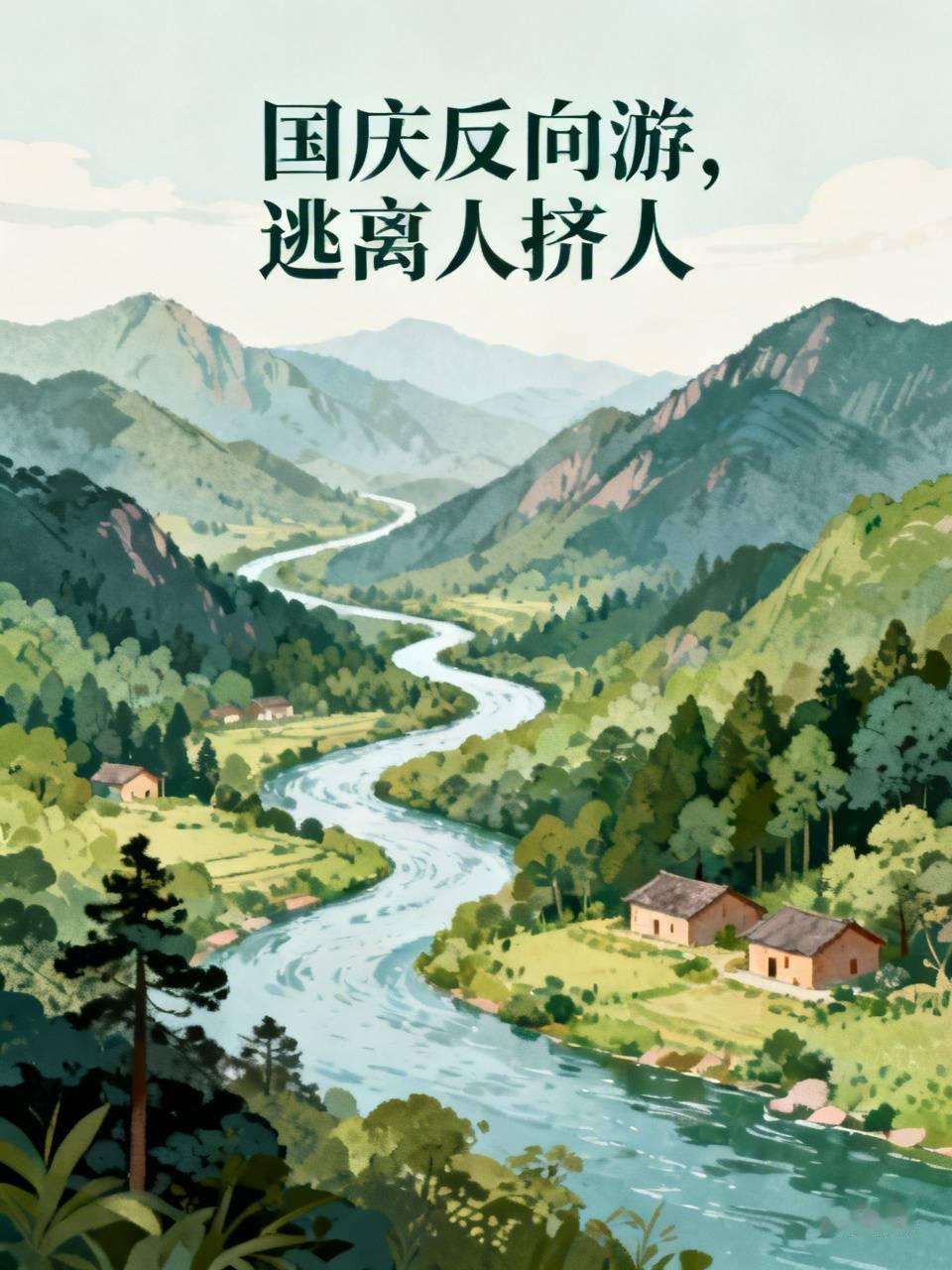 国庆节精选10个商业化低、不宰客、平价实惠的国庆景点，分山水、古镇、海边、本地小