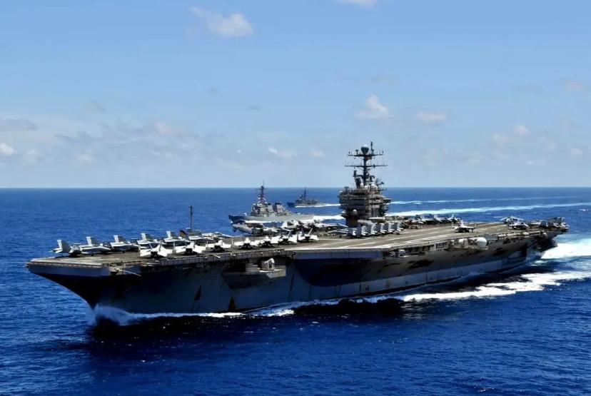 美国双航母西太现身，中国先发声，日本坐不住中日局势持续紧张，美国双航母“林肯