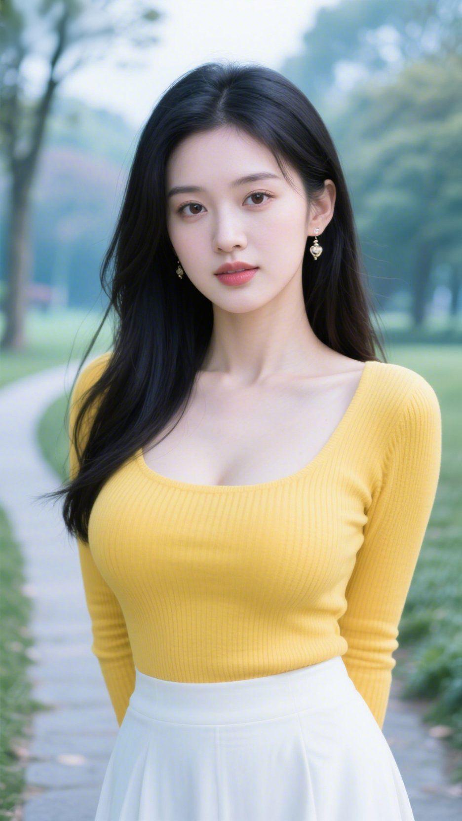 晨园幽径即景曲径蜿蜒入翠林，繁枝叠影覆清阴。平芜细草铺新绿，高树含烟送晓