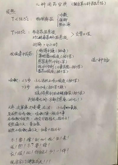 这张“儿科用药宝典”网上爆红, 但真的可信吗?