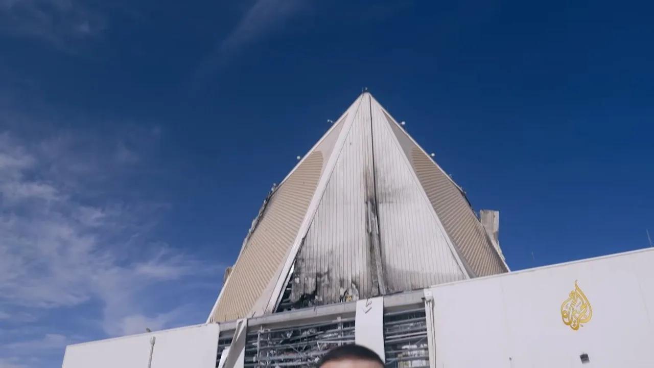 卡塔尔发布了FPS-132“铺路爪”雷达被炸之后的照片。对精密的雷达来说，这样子