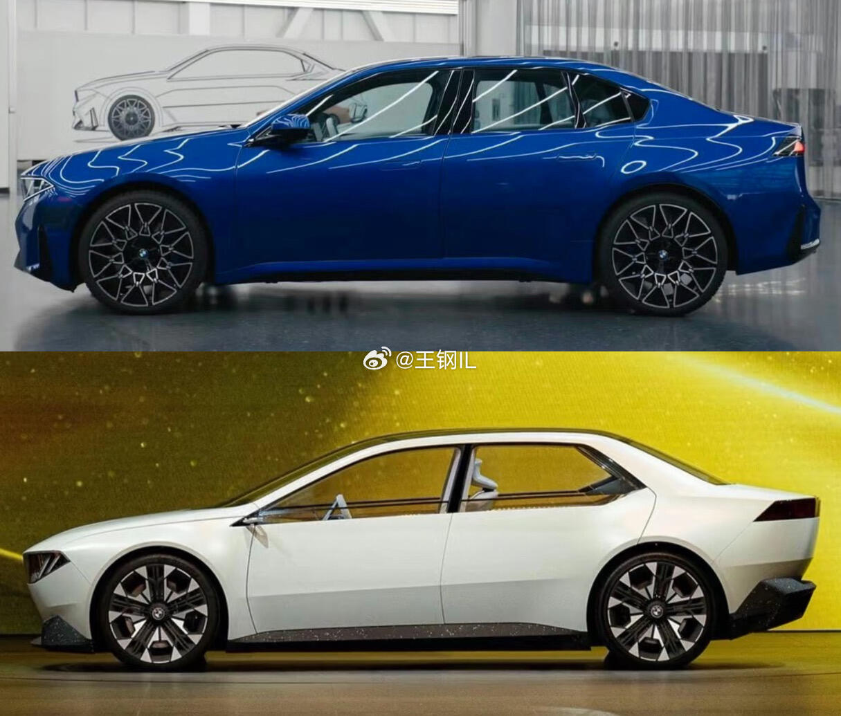 差距有点大啊，概念车低矮的机盖，下沉的窗线，骨感协调的车身，硬朗的线条，以及充满