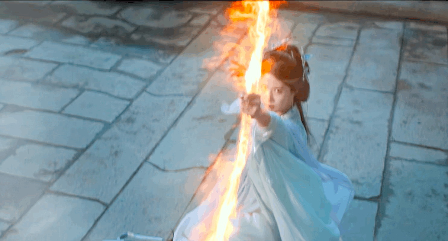 卢昱晓神女拉弓镜头👖入青云好看、上头！从眼神到动作，卢昱晓把神女拉弓的决绝感