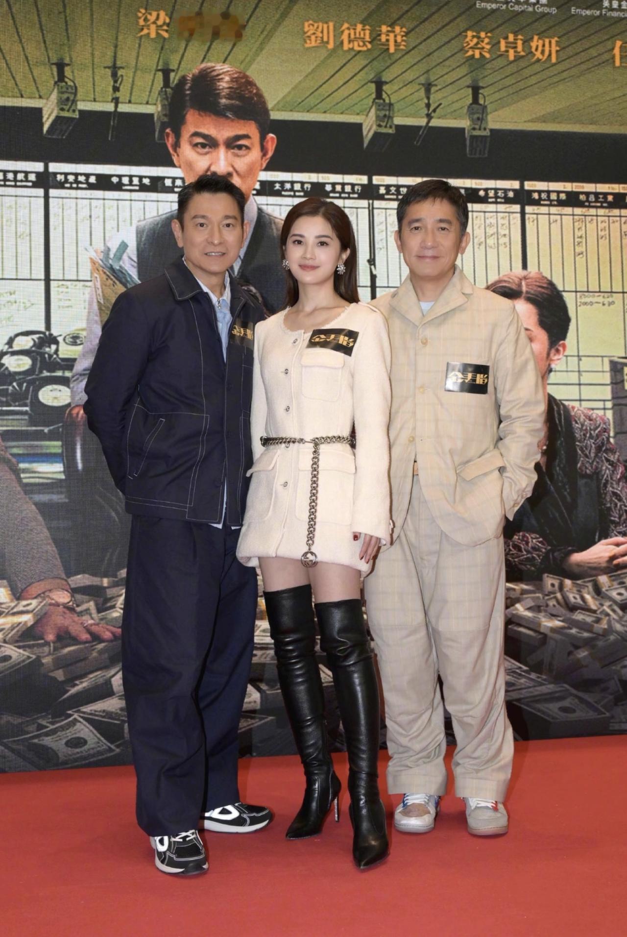 这是蔡卓妍与港圈两大影帝的合作，一位是帅气的刘德华，一位是演技派的梁朝伟。2
