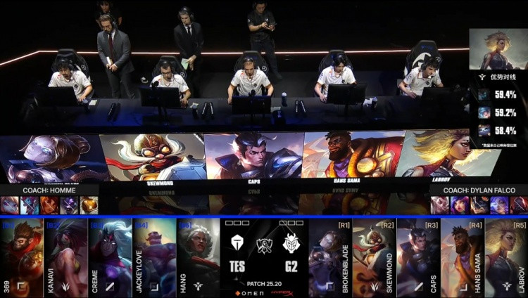 顶级智斗! 999安蓓萨狼神绕后 小奶油阿卡丽爆杀G2 TES赢首局