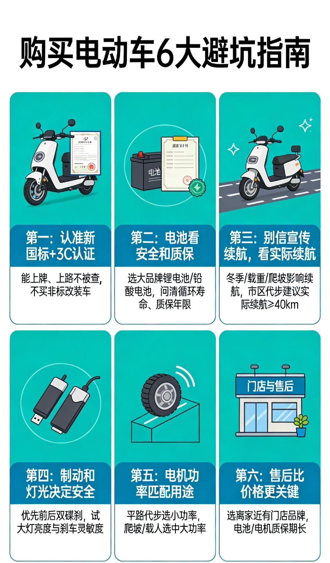 买电动车千万别只盯着颜值！这6个避坑点，新手一定要看很多人第一次买电动车，容