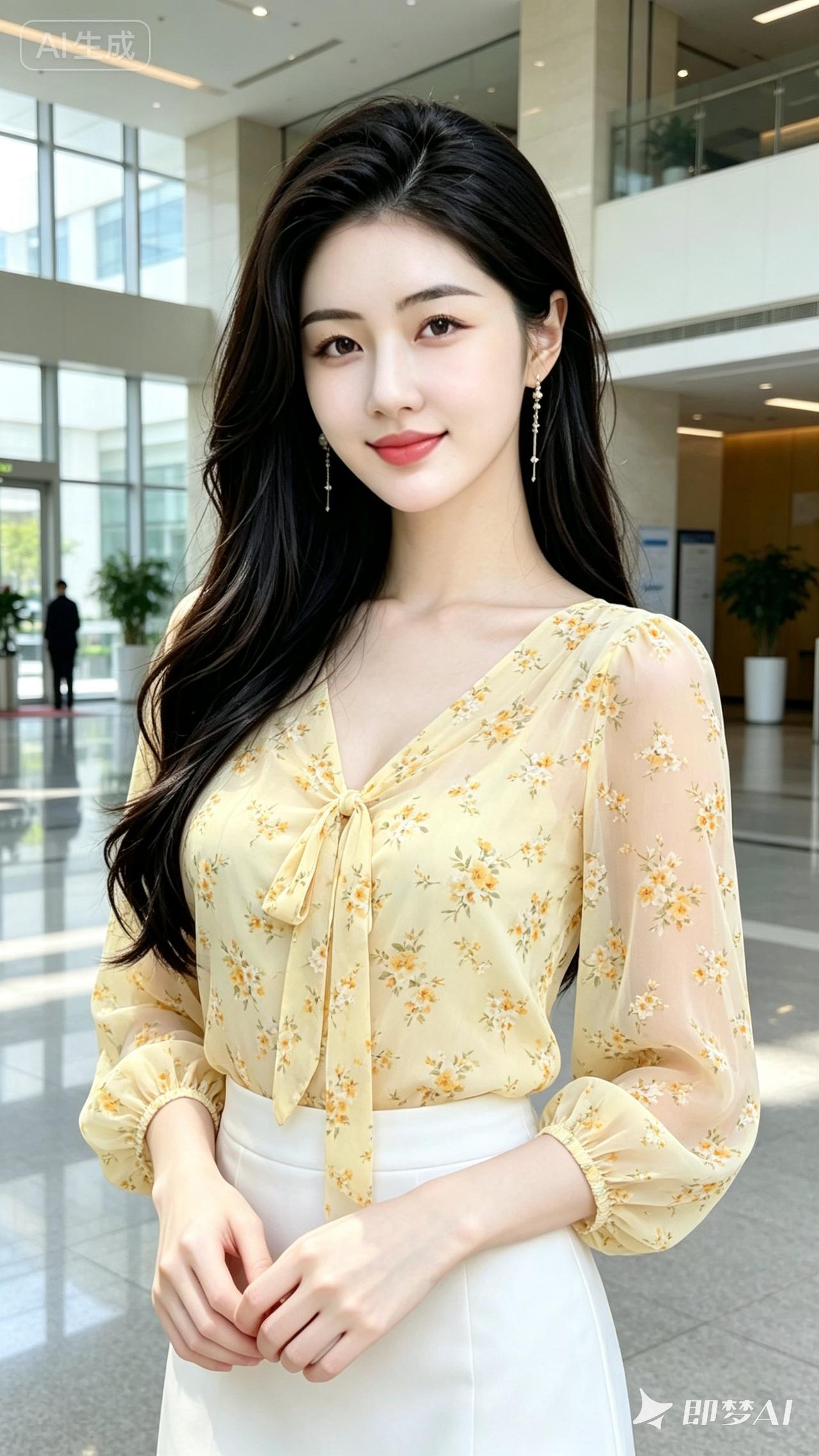优雅气质，甜美笑容，时尚穿搭，自信满满！