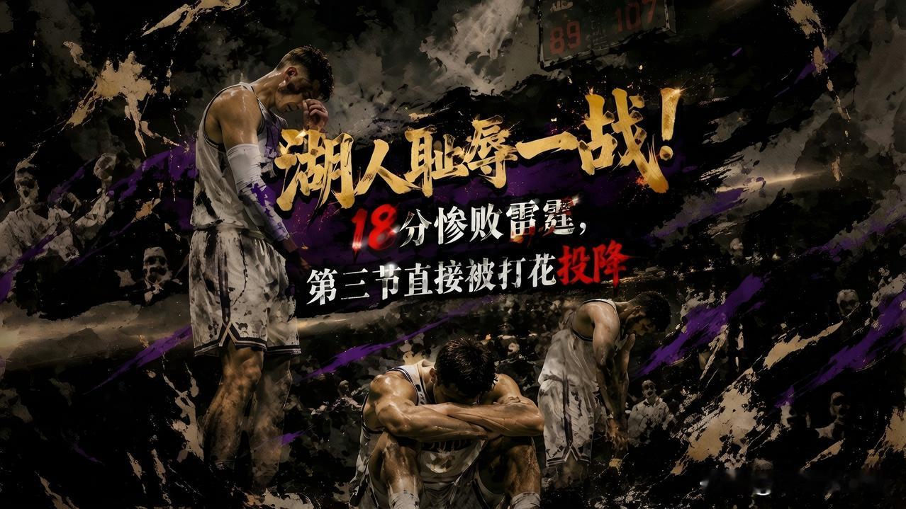 湖人队再度迎来了耻辱一战！并以18分的分差惨遭雷霆队的血洗，甚至在第三节就直接被