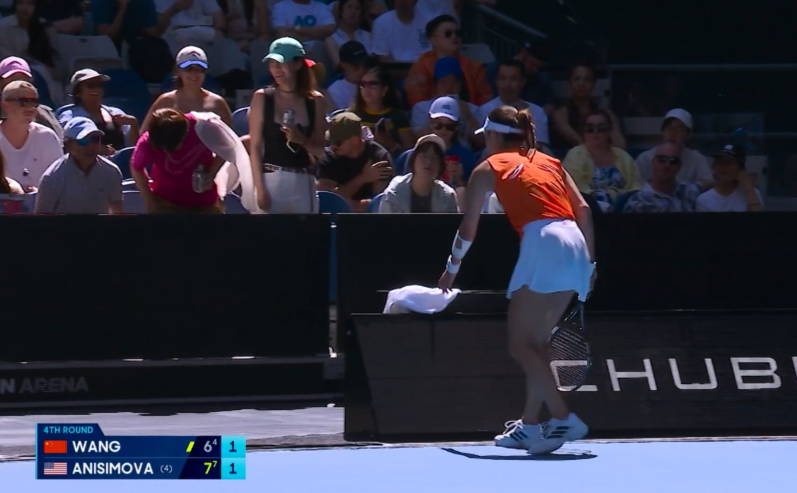 王欣瑜vs阿尼西莫娃王右全场首次破发阿尼西莫娃，加油💪🏻澳网2026