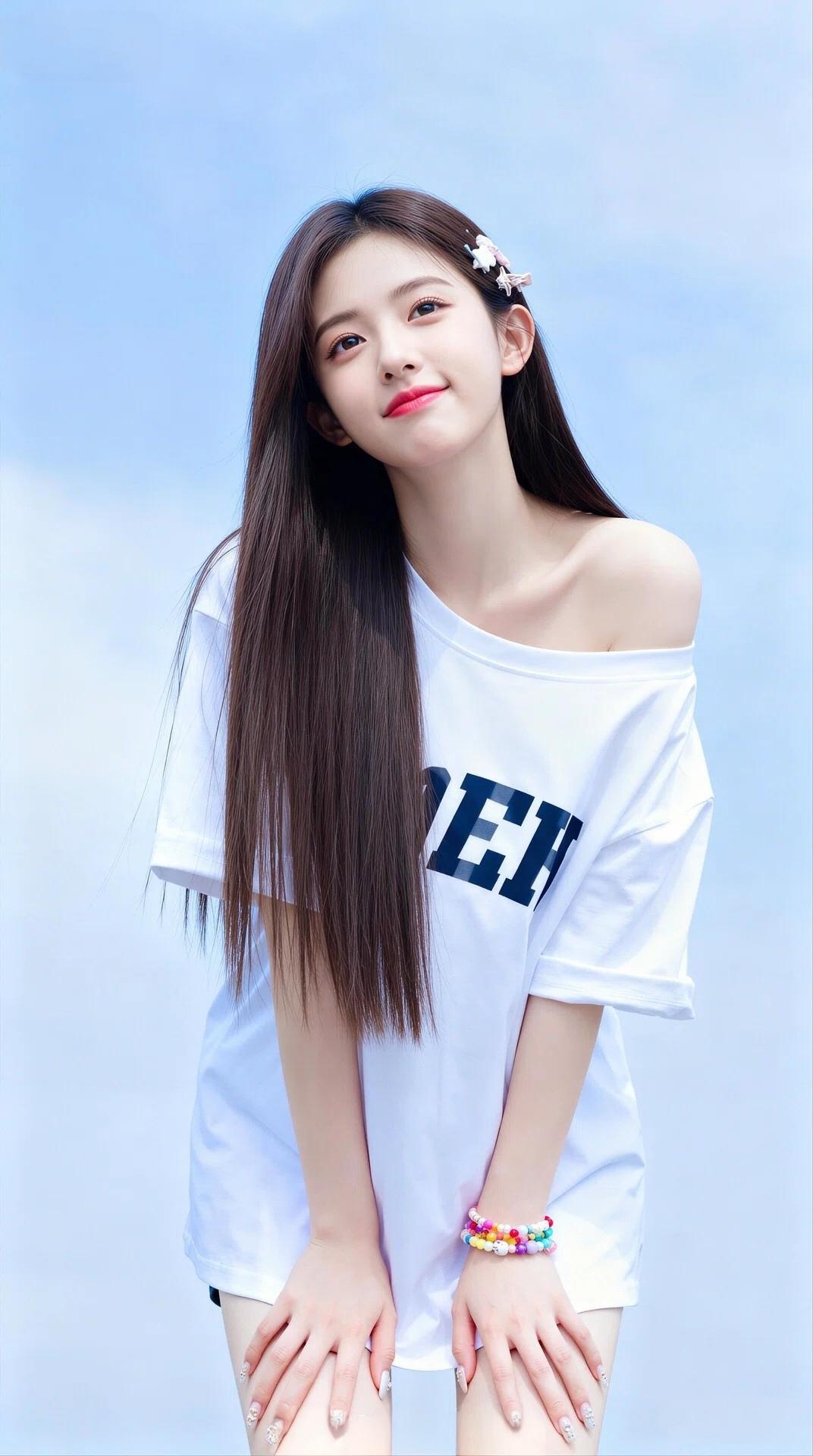 元气少女穿搭指南💖清新白色T恤+彩色手链，元气满满！甜美小仙女的穿搭