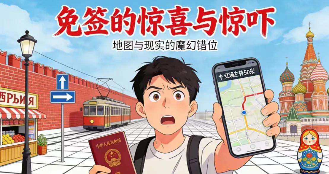 免签首波中国游客俄罗斯“历险记”：他们为何集体“傻眼”？首批免签赴俄游客拖着