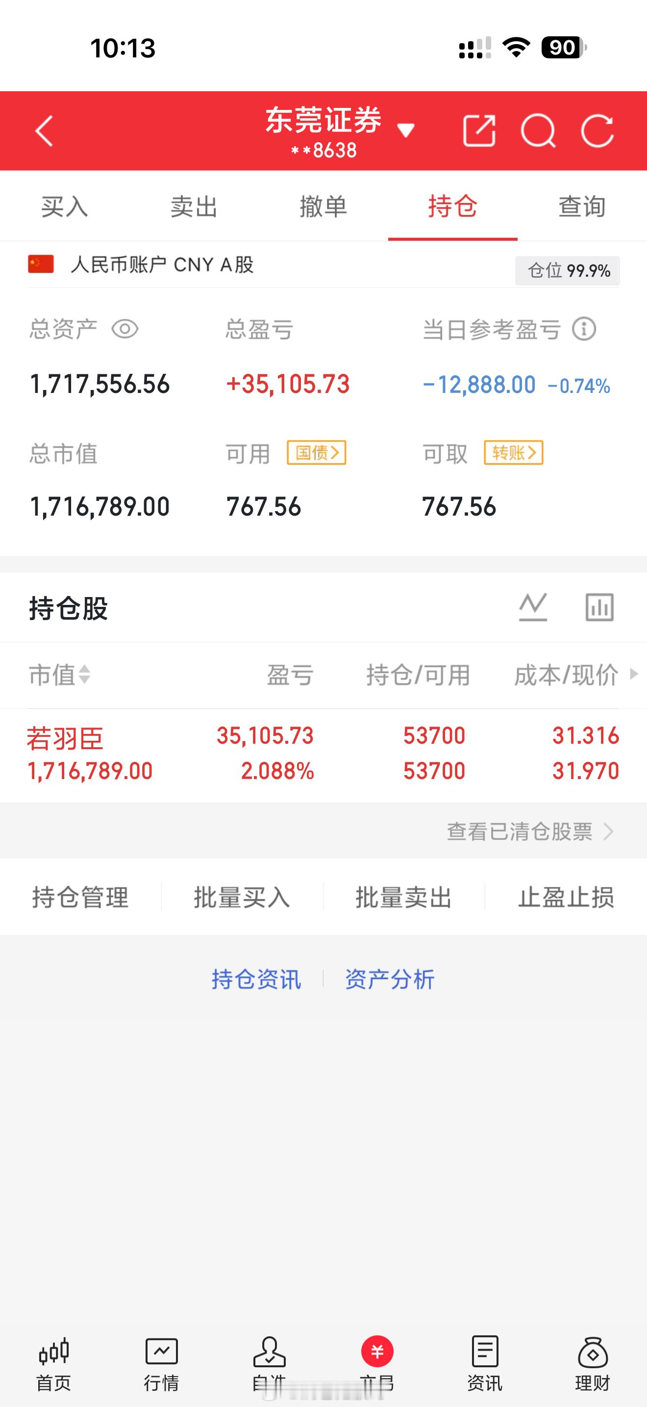 昨天我们的新战车若羽臣继续等待，我相信他的价值，不要慌，收到的点个赞回复666a