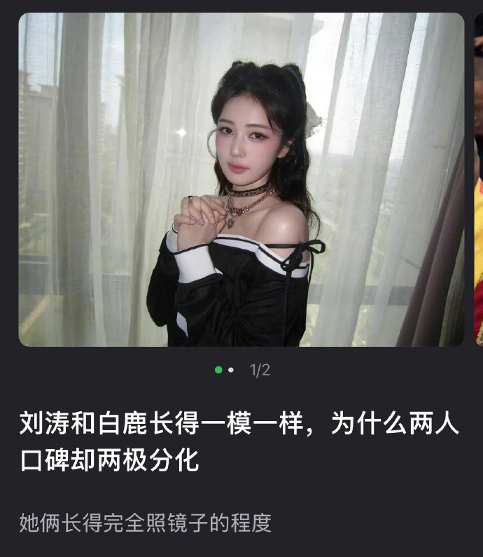 白鹿和刘涛是不是长得很像？