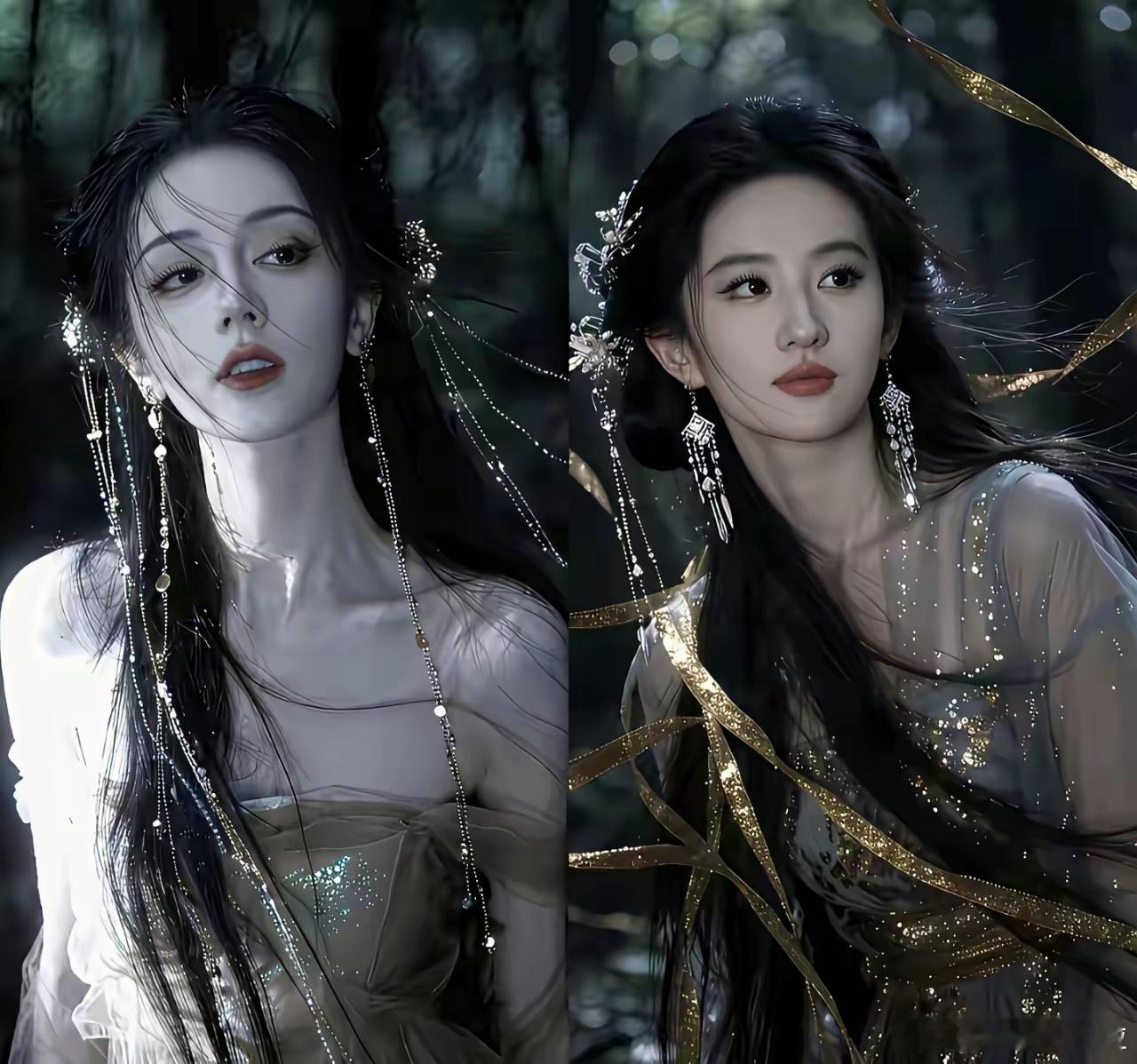 迪丽热巴可以和刘亦菲相比！这一次，我感觉冷白皮赢了