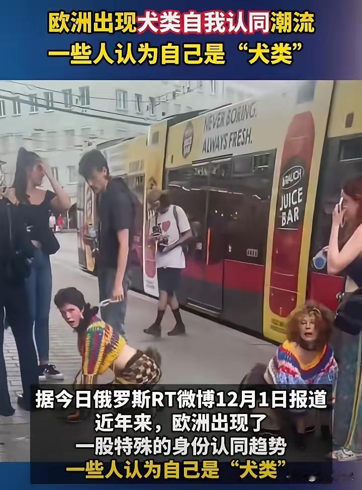 细思极恐！欧洲出现犬类认同潮流，有些人会觉得自己是犬类。网友评论挺好，