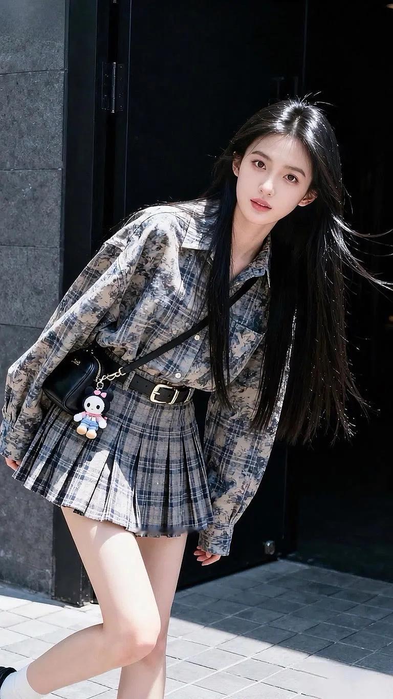 元气少女穿搭指南，轻松出街！街拍高清美女